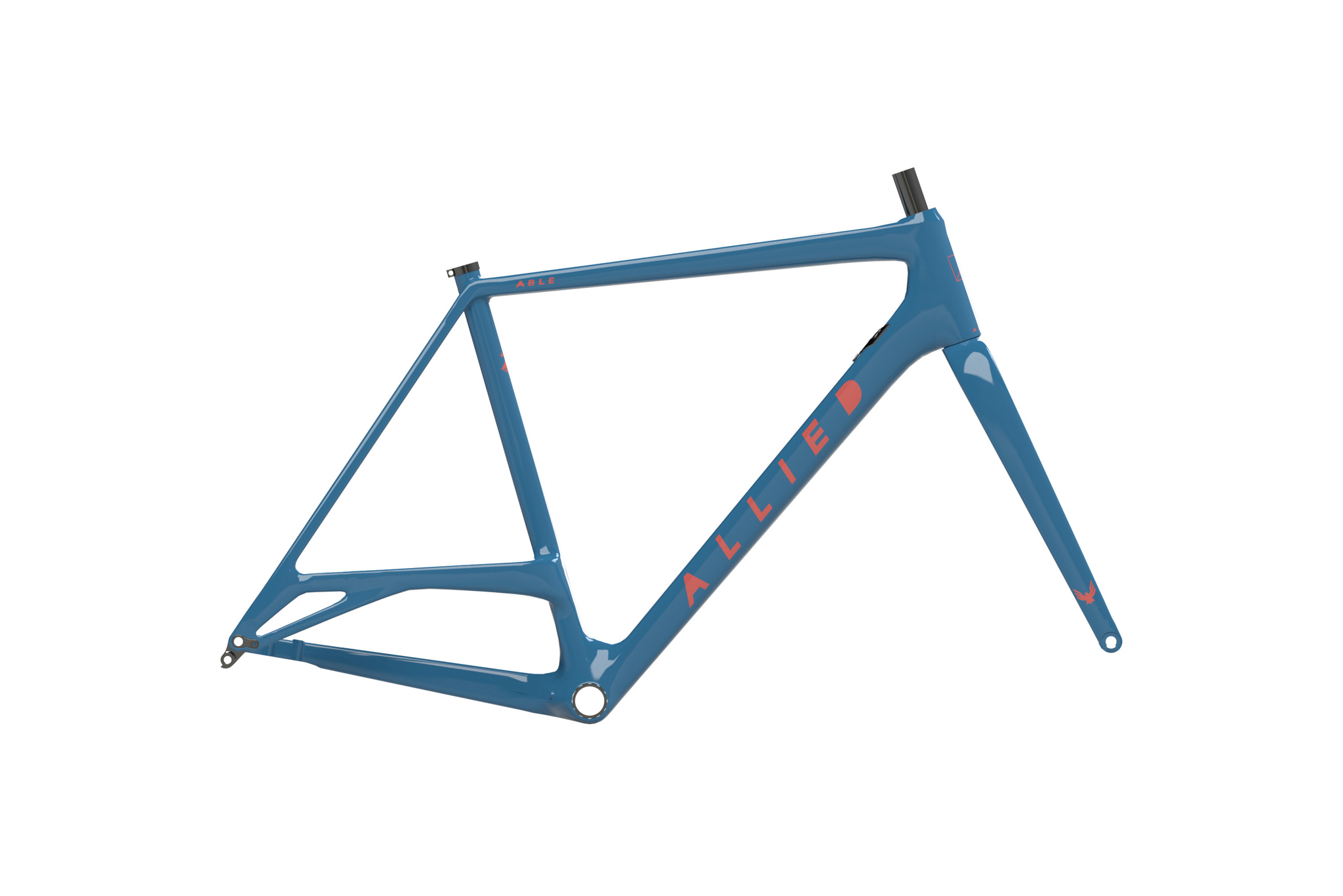 ALLIED ABLE CARBON FRAMESET CAVALRY BLUE • CORAL