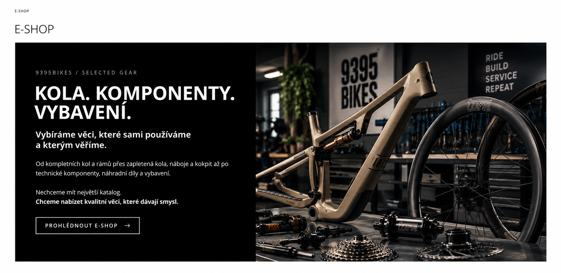 9395BIKES – kola, komponenty a vybavení