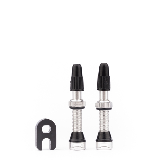 TUNE TUBELESS-VALVE SET SILVER 35MM