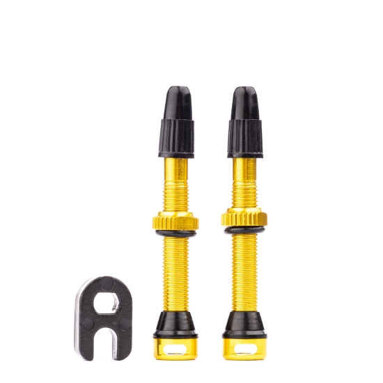 TUNE TUBELESS-VALVE SET GOLD 44MM