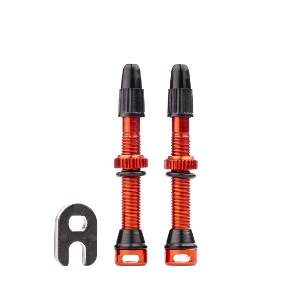 TUNE TUBELESS-VALVE SET RED 44MM