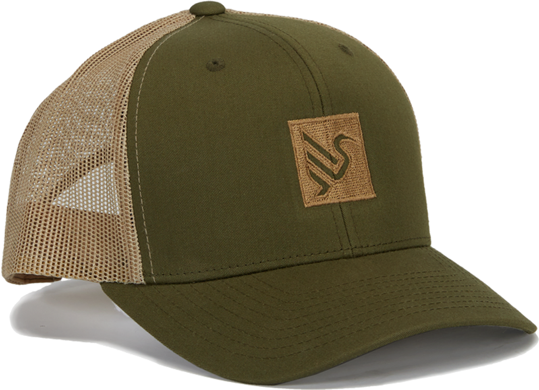 IBIS TRUCKER HAT SHIELD - OLIVE W/SAND